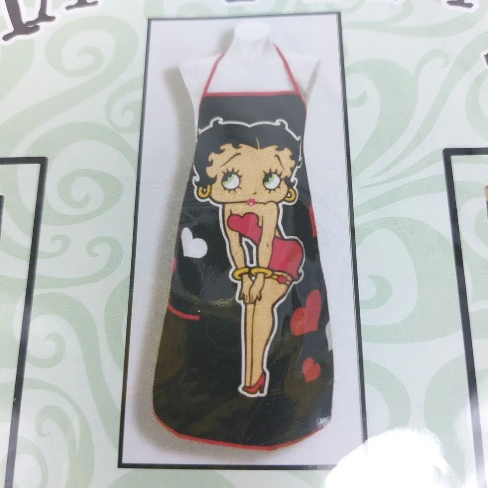 Betty Boop And Hearts Apron Appeal Spoontiques # 16450  Black 26